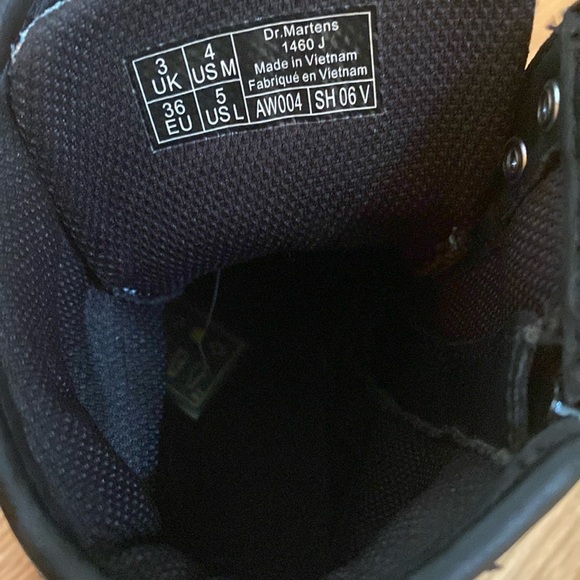 Dr. Martens Blue Metallic 1460 Kids Boots - Picture 5 of 5